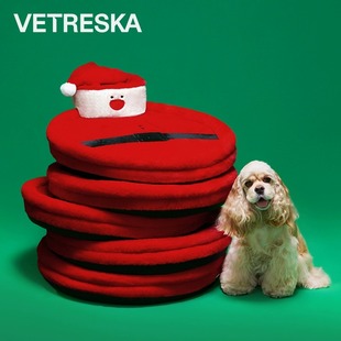 通用中小型犬床垫子狗窝猫窝睡垫 未卡圣诞老人抱抱窝垫猫咪狗四季