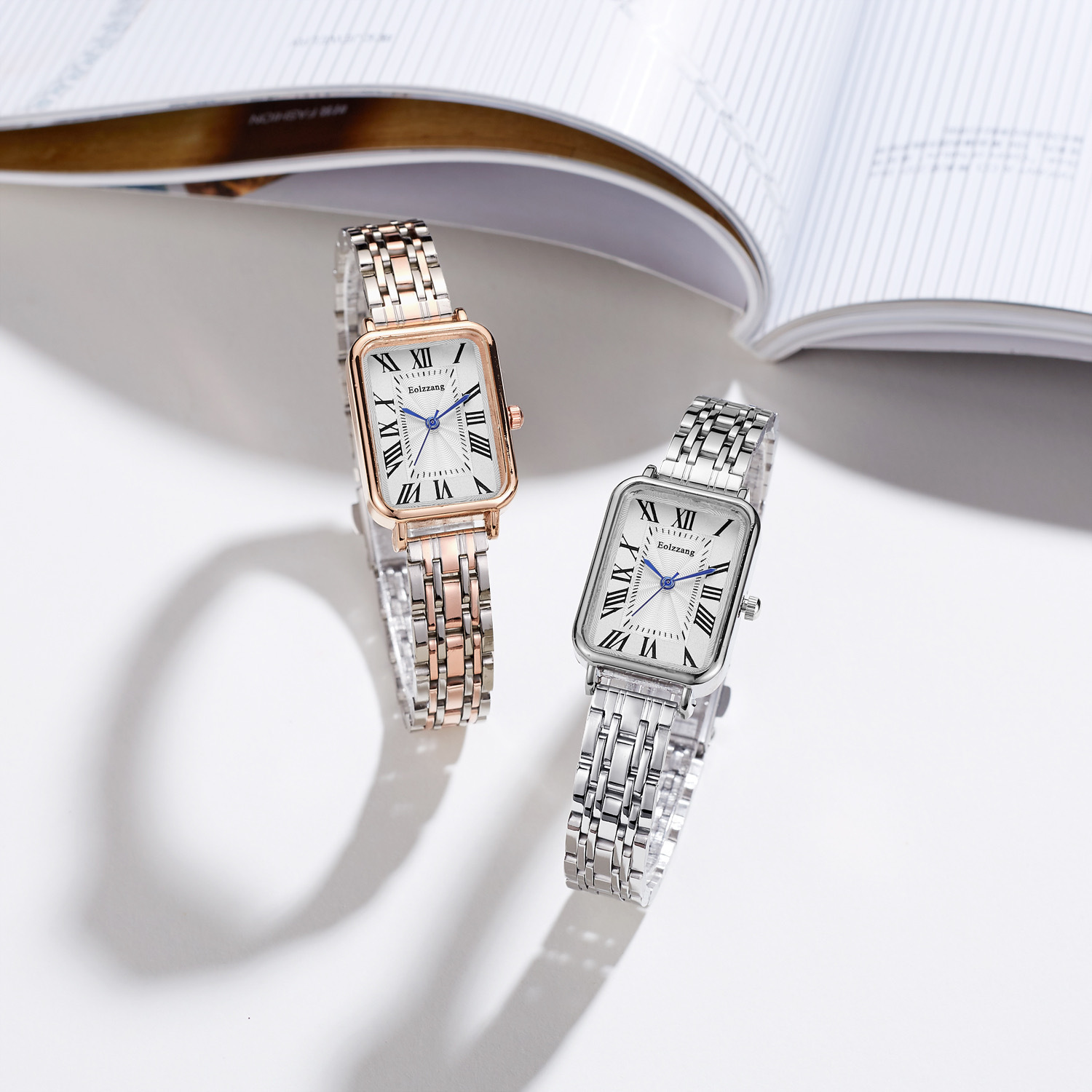 2025年手表女高级感冷淡ins风小众设计轻奢新款方形复古简约气质