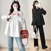 减龄百搭孕妇卫衣宽松休闲长袖 时尚 孕妇上衣女卫衣 秋冬新款 孕妇装