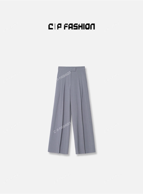 AR【沧醢橫流】轻奢时尚休闲暗扣修身灰色纯色休闲裤 J57207CK242