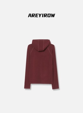 【Wang.小宁】AR简约斜肩连帽套头长袖小衫H79533CT243