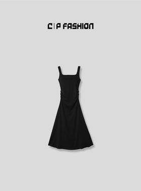 【Wang.小宁】AR设计感吊带长裙 J00536CQ242