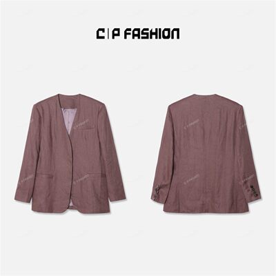 AR | CP 轻奢时尚百搭无领外套C05130WT243