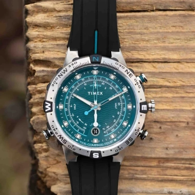 代购TIMEX天美时潮汐手表户外多功能指南针夜光男表TW2W24200