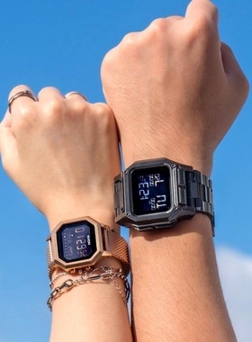 代购尼克松nixon regulus户外方形男防水夜光数显手表A1180-001