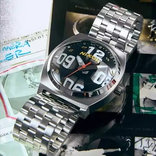 代购Nixon Time Teller 个性运动钢带夜光中性手表A045-5321-00