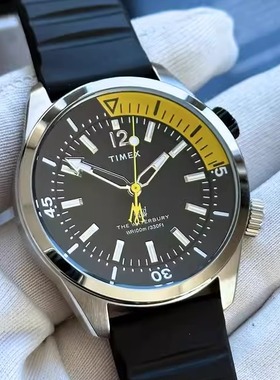 代购TIMEX天美时Waterbury系列潜水橙色表圈运动男表TW2V73500