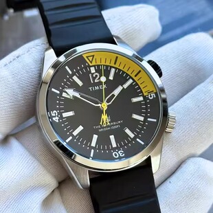 代购TIMEX天美时Waterbury系列潜水橙色表圈运动男表TW2V73500