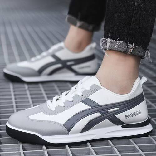 男士青年春秋新款潮流百搭透气轻便休闲运动鞋学生舒适跑步阿甘鞋