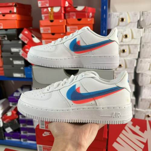 Nike Air Force 1 空军一号 轻便 女子板鞋双沟裸眼3d BV2551-100