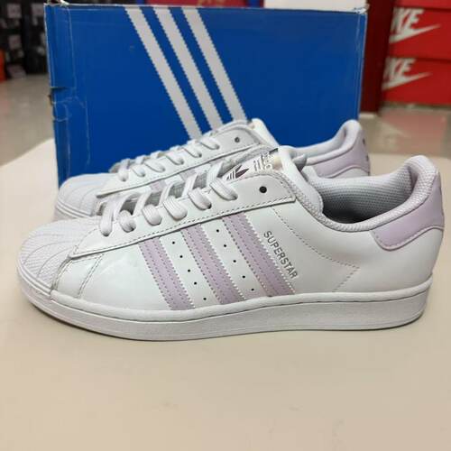 Adidas三叶草SUPERSTAR香芋紫仙女紫贝壳头女子运动板鞋FV3374