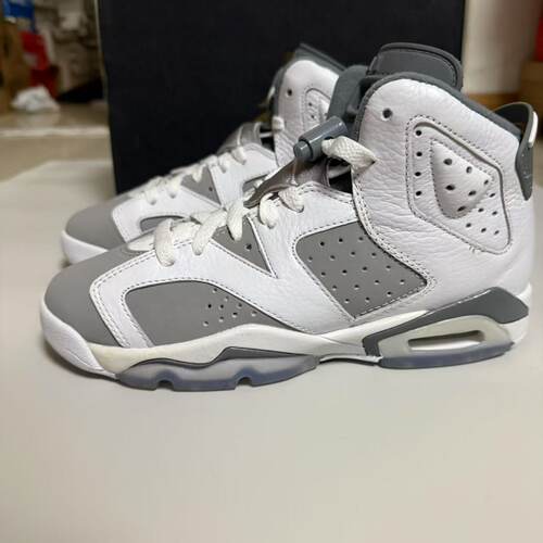 Air Jordan 6 白灰蓝复古 耐磨防滑 缓震 运动休闲鞋 384665-100