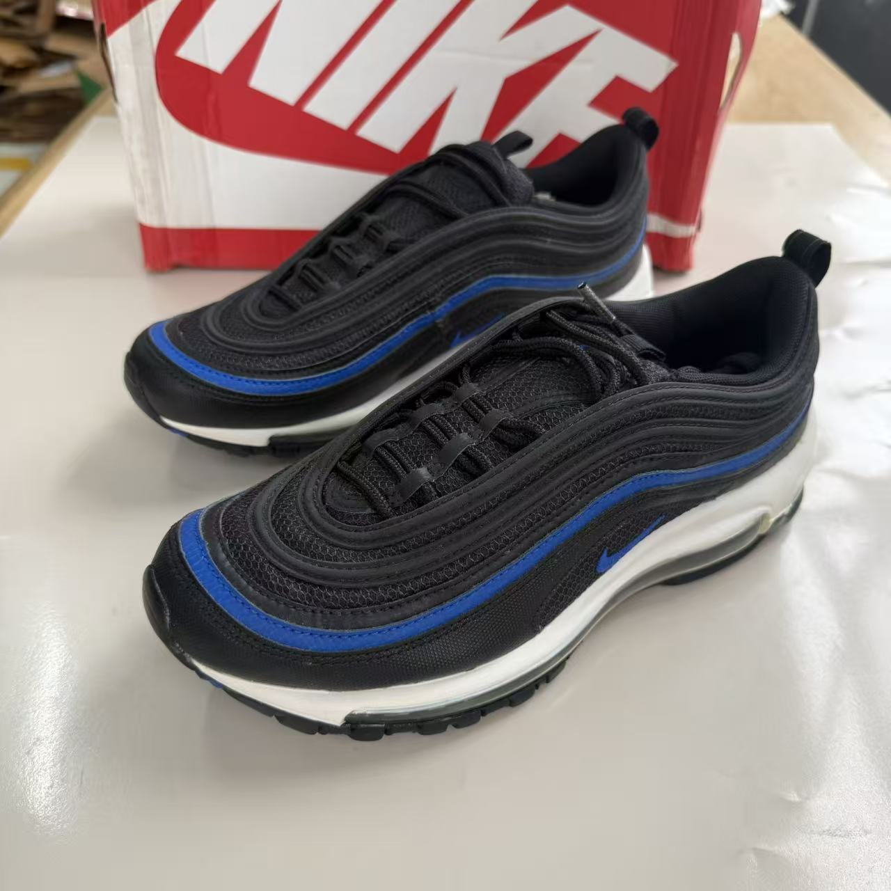 耐克 Nike Air Max 97 男子大气前子弹耐磨运动跑步鞋 AR5531-001