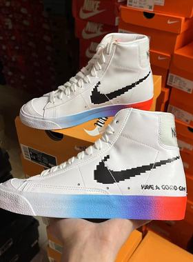耐克Nike BLAZER MID '77 电玩开拓者反光夜光女子板鞋DC3281-101