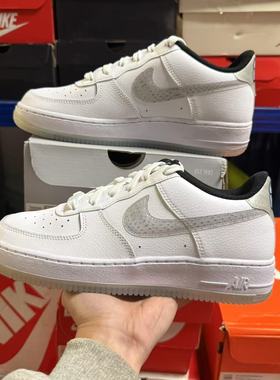 Nike air force 1 AF1白灰裸眼3D水晶底女子空军一号 CW5909-100
