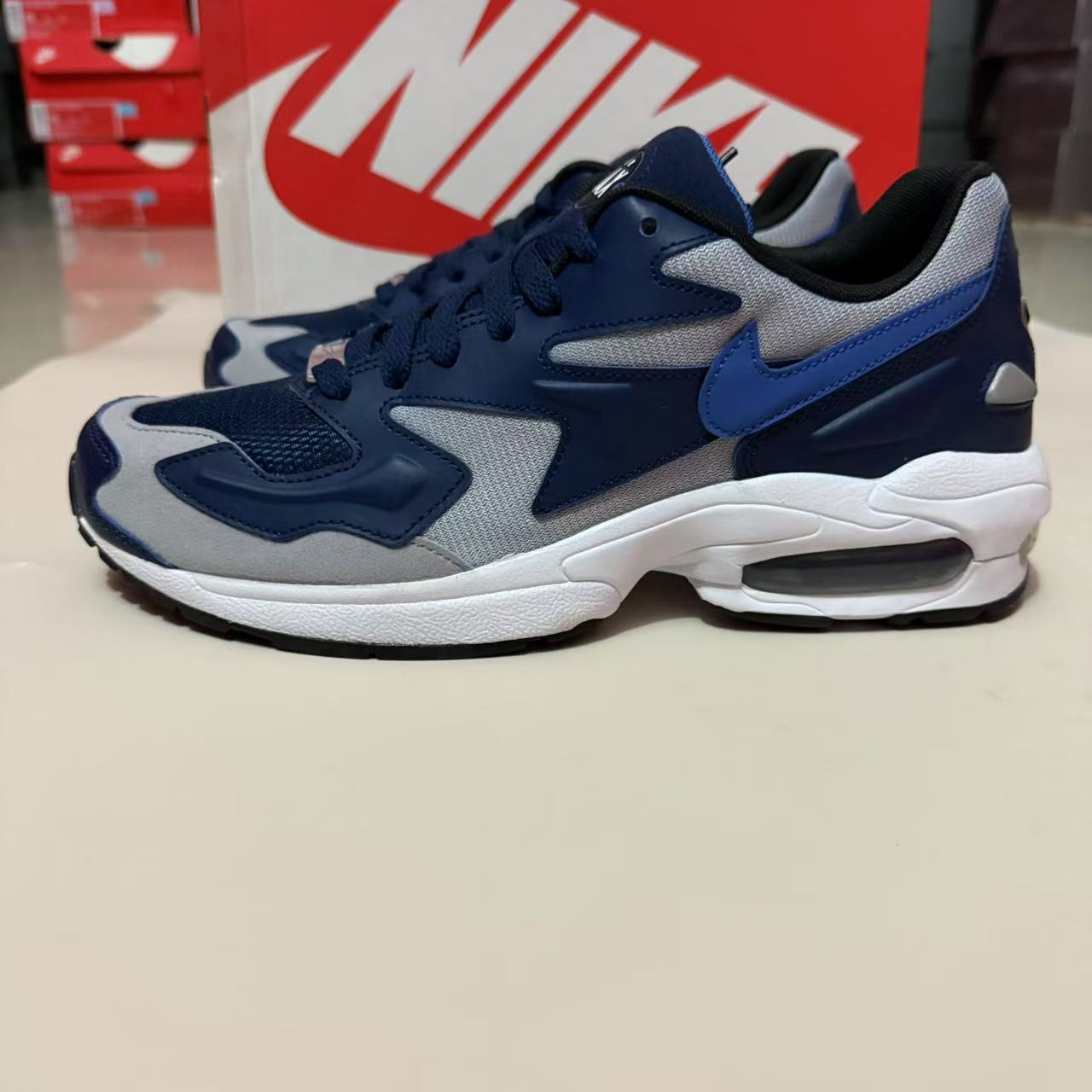 Nike/耐克 air max 2 light复古百搭拼接减震跑步鞋AO1741-400