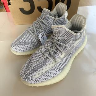 椰子350灰白色天使休闲跑步鞋 Adidas阿迪 350 Boost EF2905 Yeezy