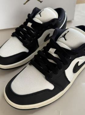 Nike Air Jordan 1 黑白 男女耐克AJ1 低帮复古篮球鞋 FB9893-101