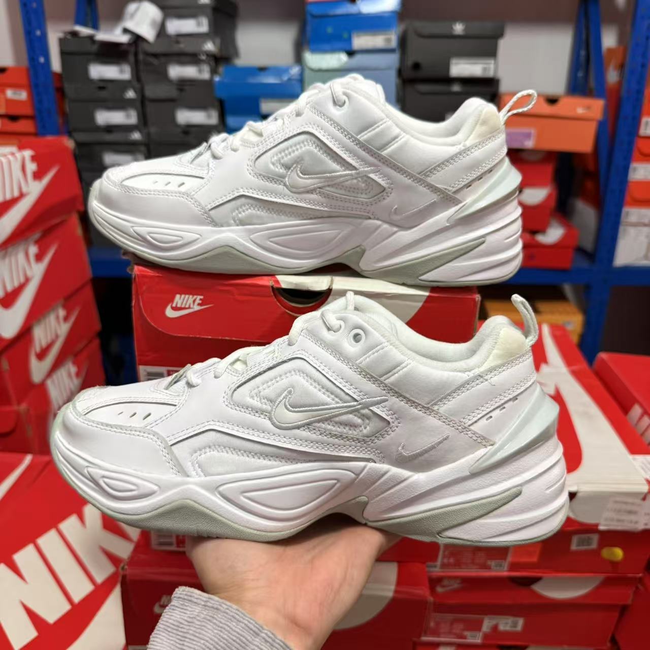 耐克/Nike M2k Tekno 纯白男女新款复古休闲运动老爹鞋AV4789-101