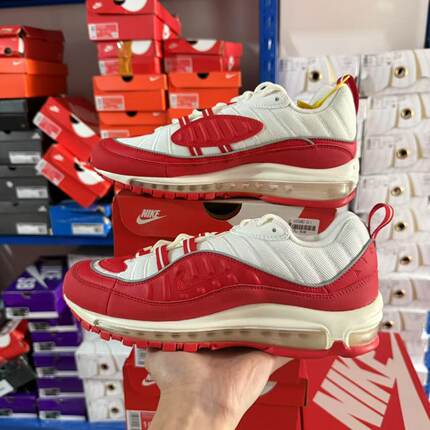 耐克 Nike Air Max OG 98潮流复古全掌气垫跑鞋元年红 640744-602
