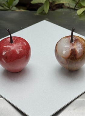 诱人苹果。天然阿富汗玉果实家居摆件精致时髦韩国point of view