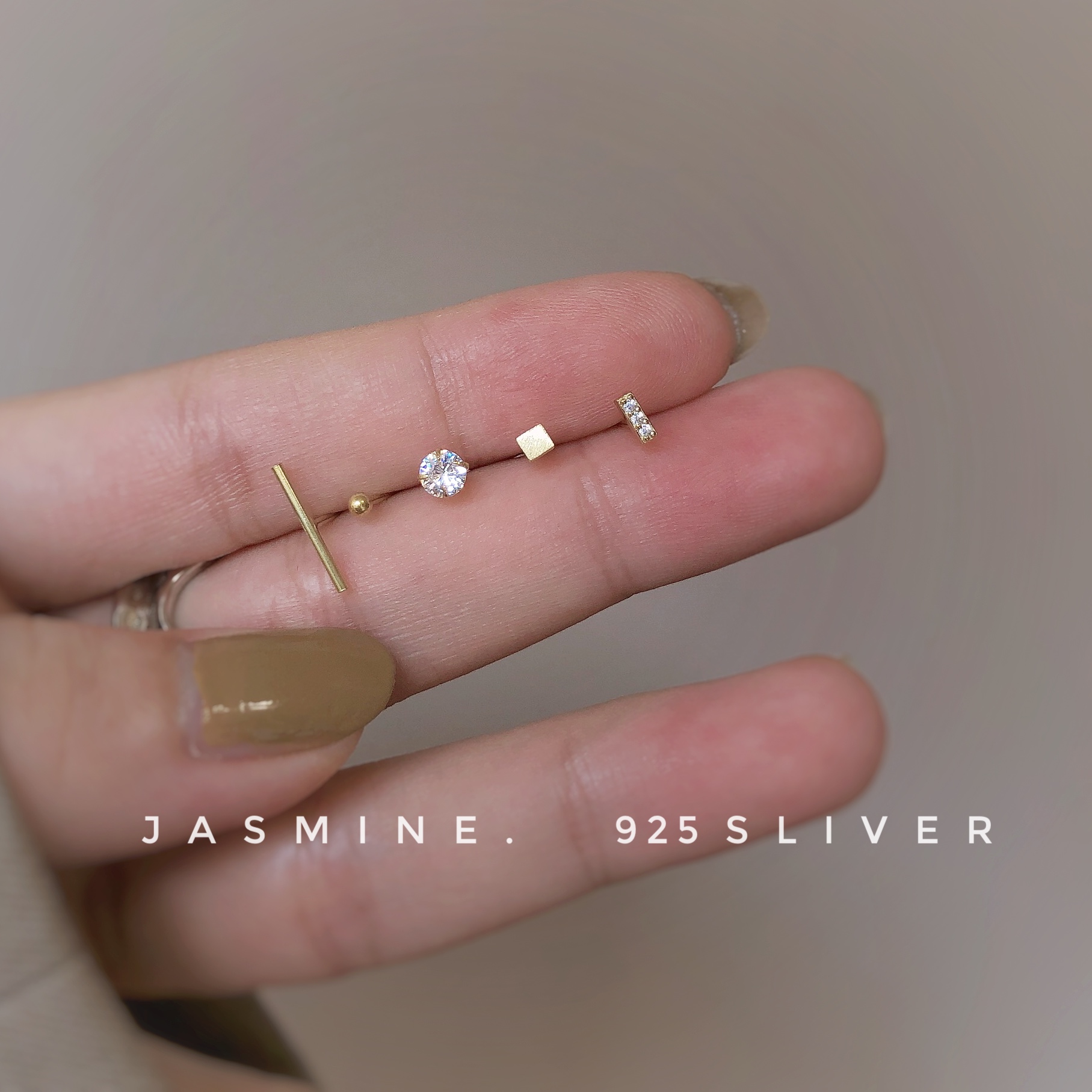 JASMINE纯银百搭五件套养耳洞