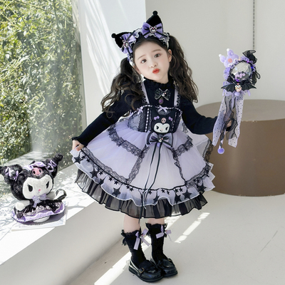 库洛米公主裙女童秋冬毛衣裙子