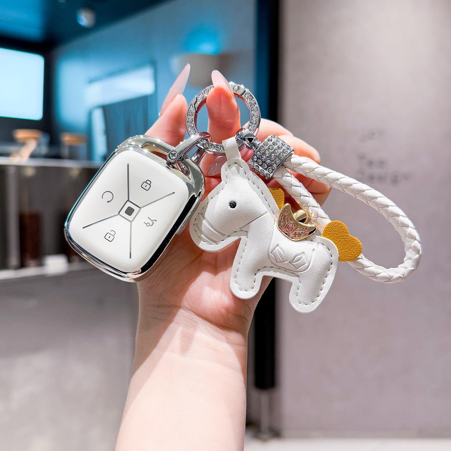 适用25款极狐T1汽车钥匙套包北汽ARCFOX新能源遥控保护套扣壳男女