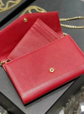 bag handbag时尚真皮小包卡包链条斜挎包牛皮19CM