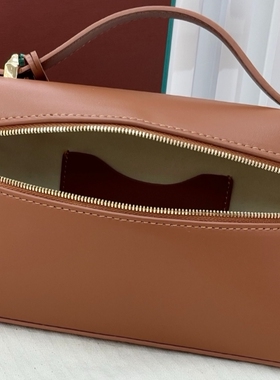 新款时尚百搭女包手提包真皮饭盒包leather bag women handbag