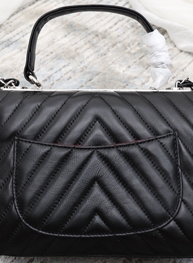 新款25CM真皮链条手提斜挎包羊皮女包手袋bag handbag