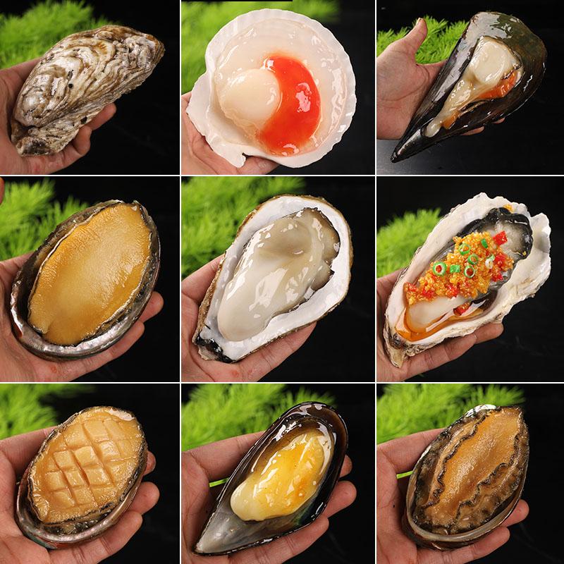 仿真海鲜生蚝扇贝模型食物模具