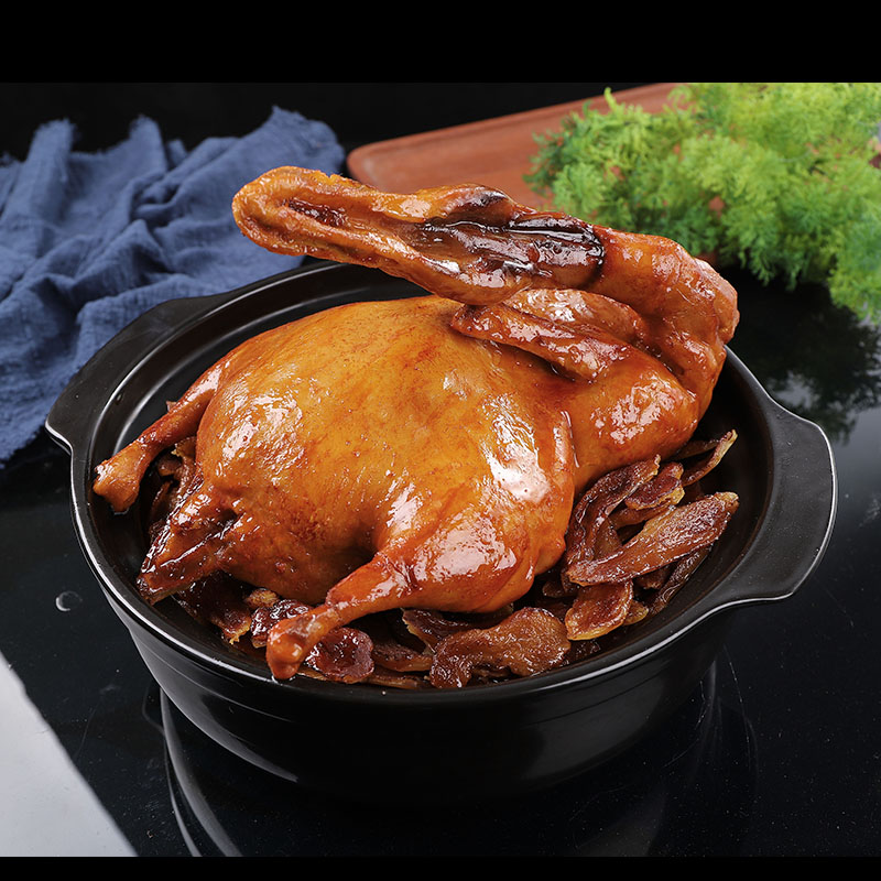 仿真姜母鸭砂锅模型食品食物模具