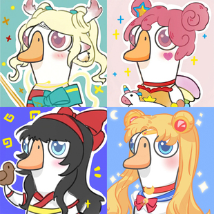 鹅鸭杀头像定制周边主播皮肤手绘q版 卡通漫画约稿原创设计情侣画