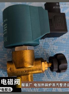 电加热锅炉电熨斗蒸汽电磁阀 整烫设备调节电磁阀门 AC230V现货