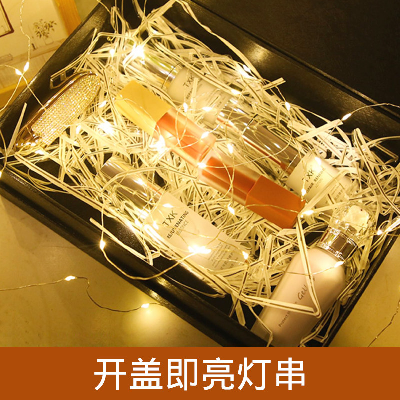 开盖即亮灯自动礼盒装饰花束配件图片