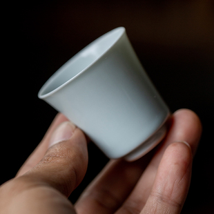 仿古釉品茗杯个人杯家用功夫茶具小茶杯单杯复古陶瓷杯子定制 中式
