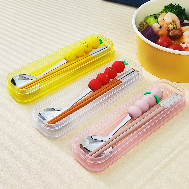 304不锈钢小学生成人便携餐具