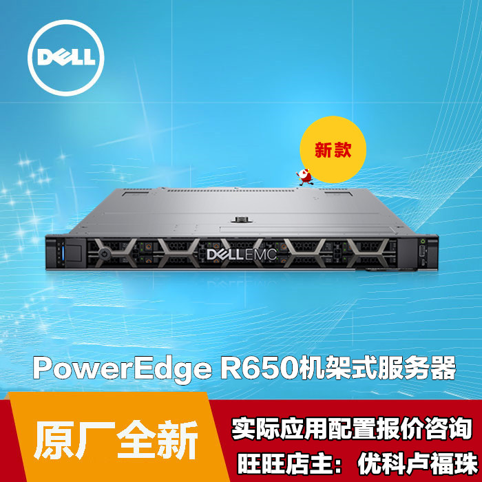 Dell戴尔R650机架式服务器数据分析服务器全新包邮