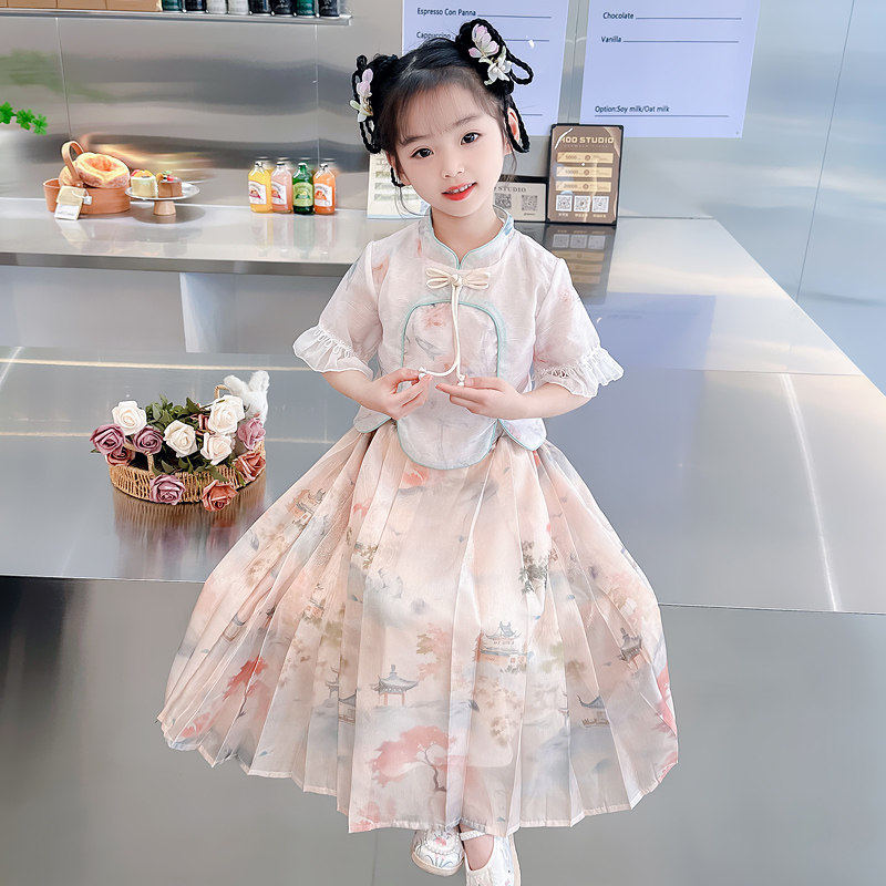 汉服女2童夏季2026新中国