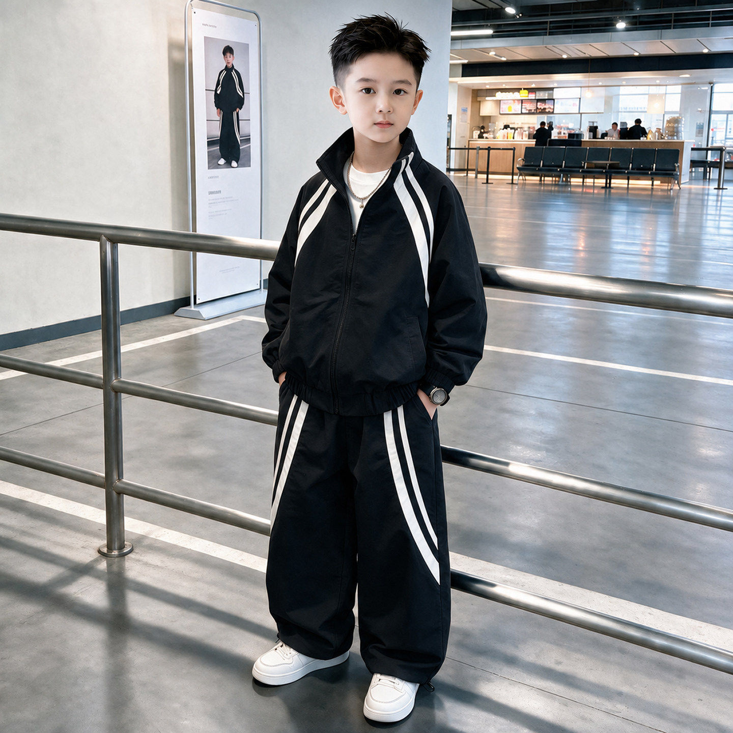 儿童春装运动套装男秋款2