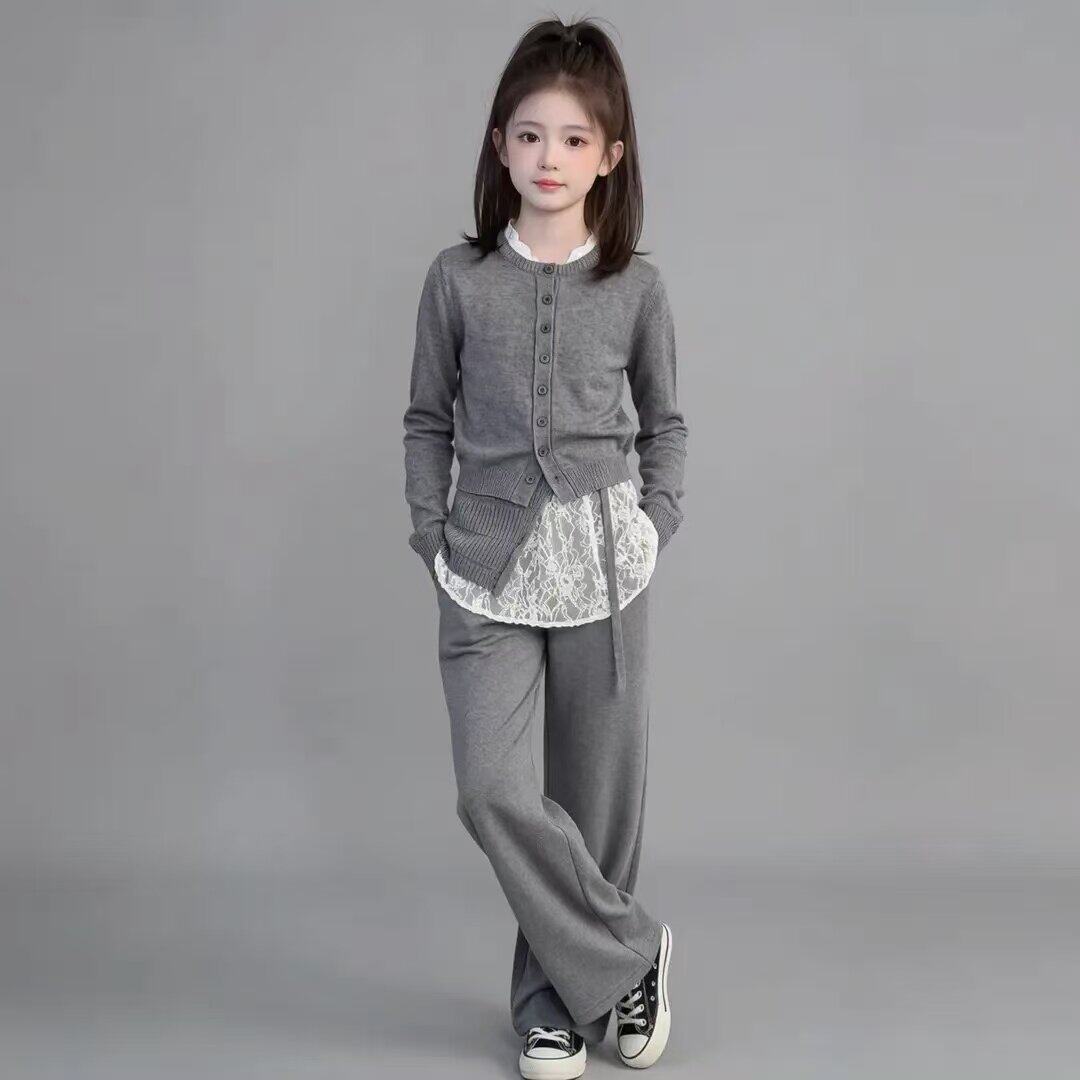 2026新款女童长袖韩版假