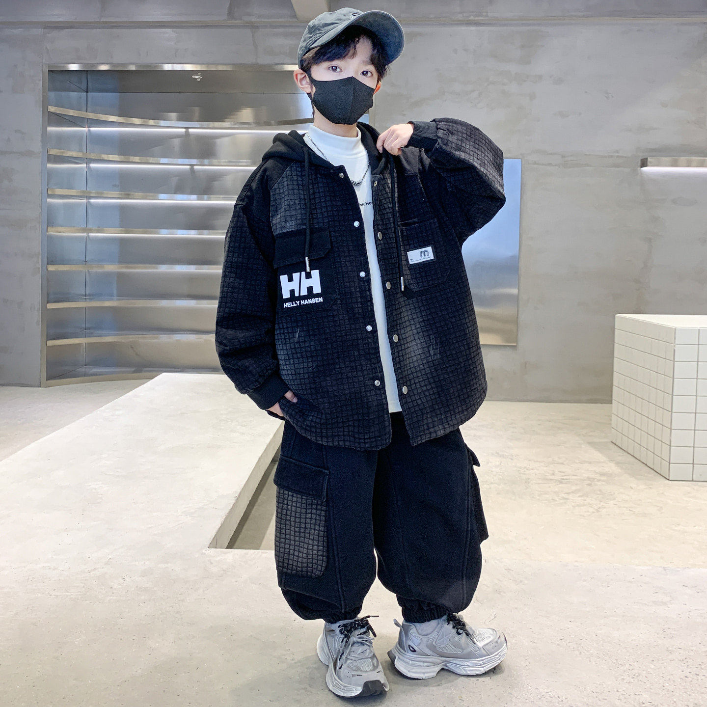 儿童装男童春秋款牛仔套
