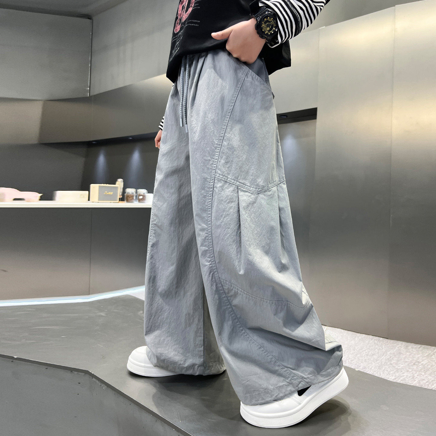 男童春季工装裤运动儿子2