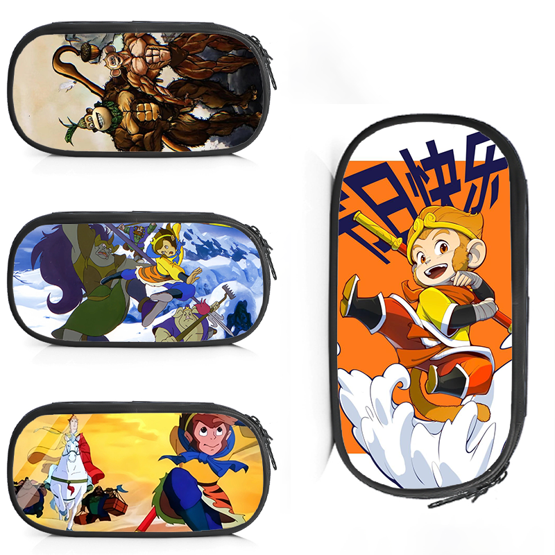 动漫西游记周边笔袋大容量小学生猴子男女儿童帆布文具袋铅笔盒
