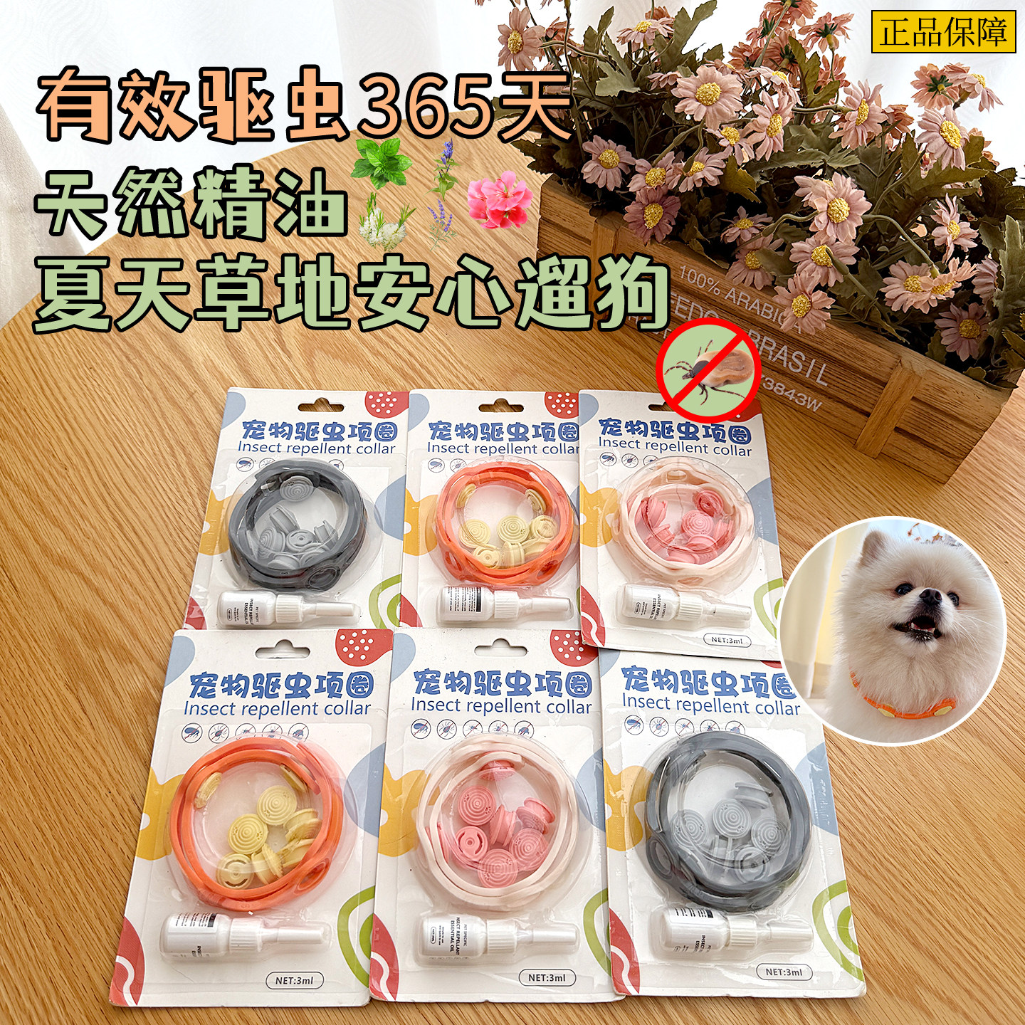 猫咪驱虫项圈猫咪狗子脖圈小奶猫驱虫项圈小猫除跳蚤猫狗宠物通用