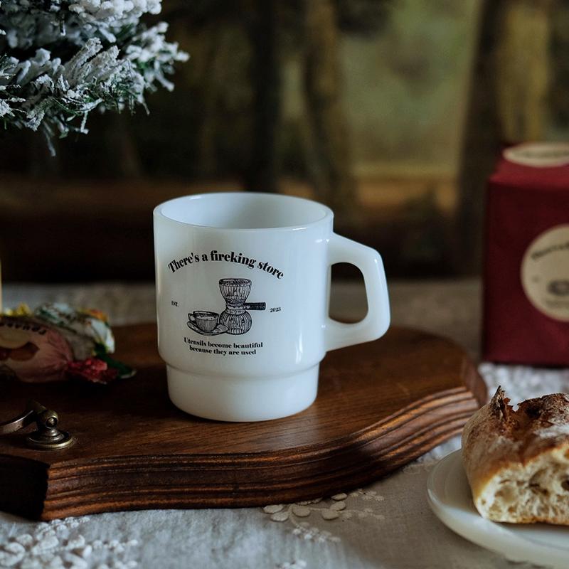 周年限定奶玻璃马克杯牛奶咖啡杯