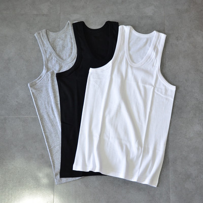 运动风跨栏全棉男士背心2件包邮