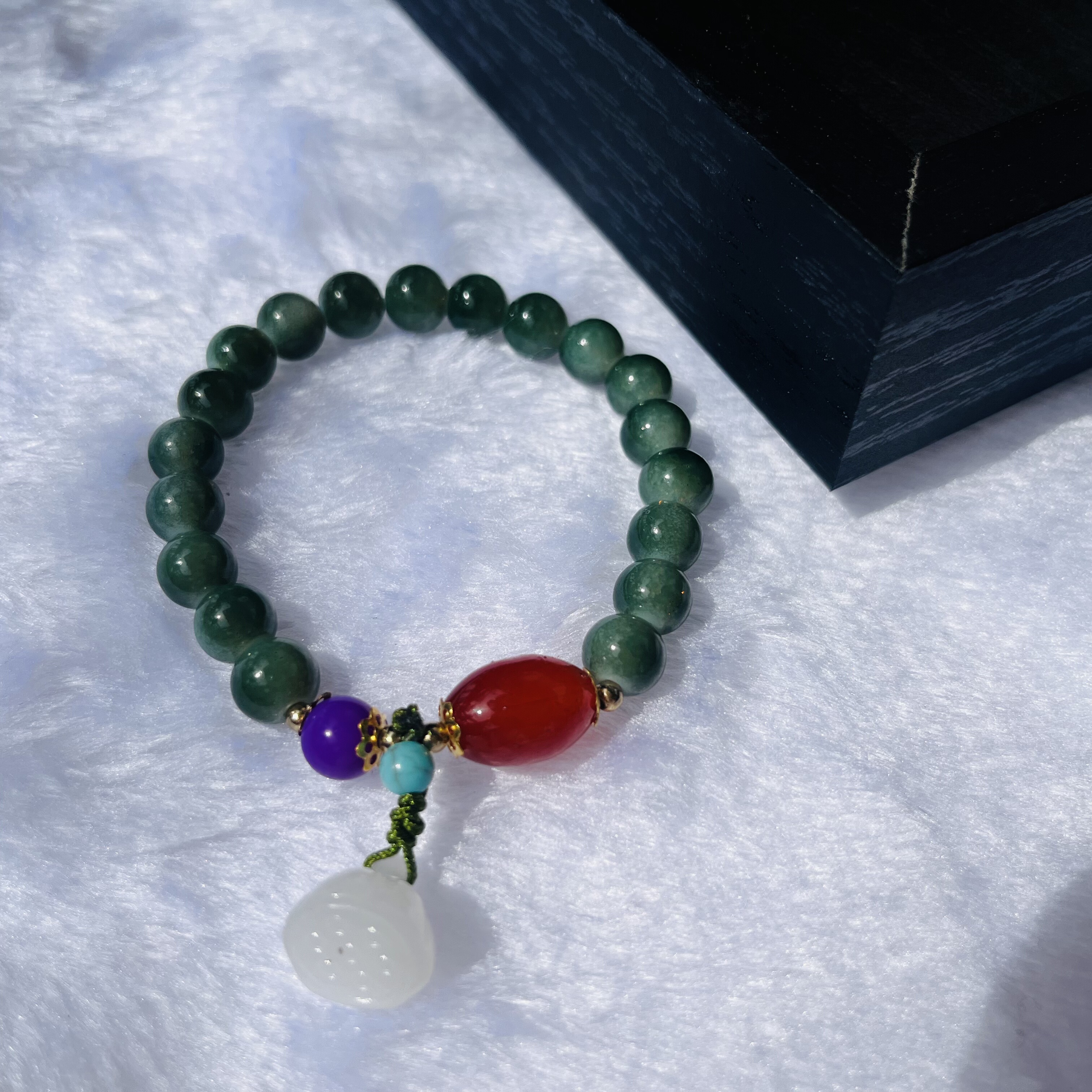 财源滚滚新中式平安扣串珠手链女时尚清新小众设计感手串招财旺财