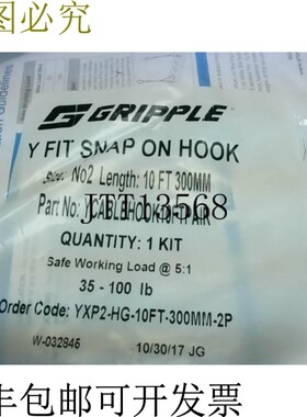 原装供应Gripple YXP2-HG-10英尺-300毫米-2P Y适合卡扣钩套件No2